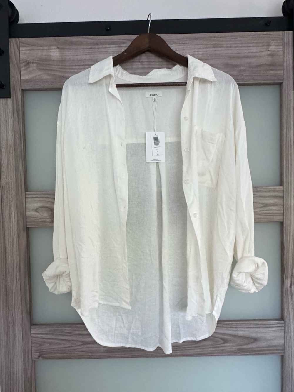 Z Supply White Button Down Shirt